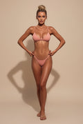 Sexy Knit Two‑Piece Bikini Set