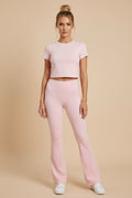 Solid Color Two‑Piece Pants Set
