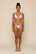 Sexy Two‑Piece Knit Swim Set