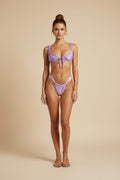 Bikinikini-Set mit gerafftem Bindedetail