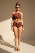 Solid Two‑Piece Swim Set