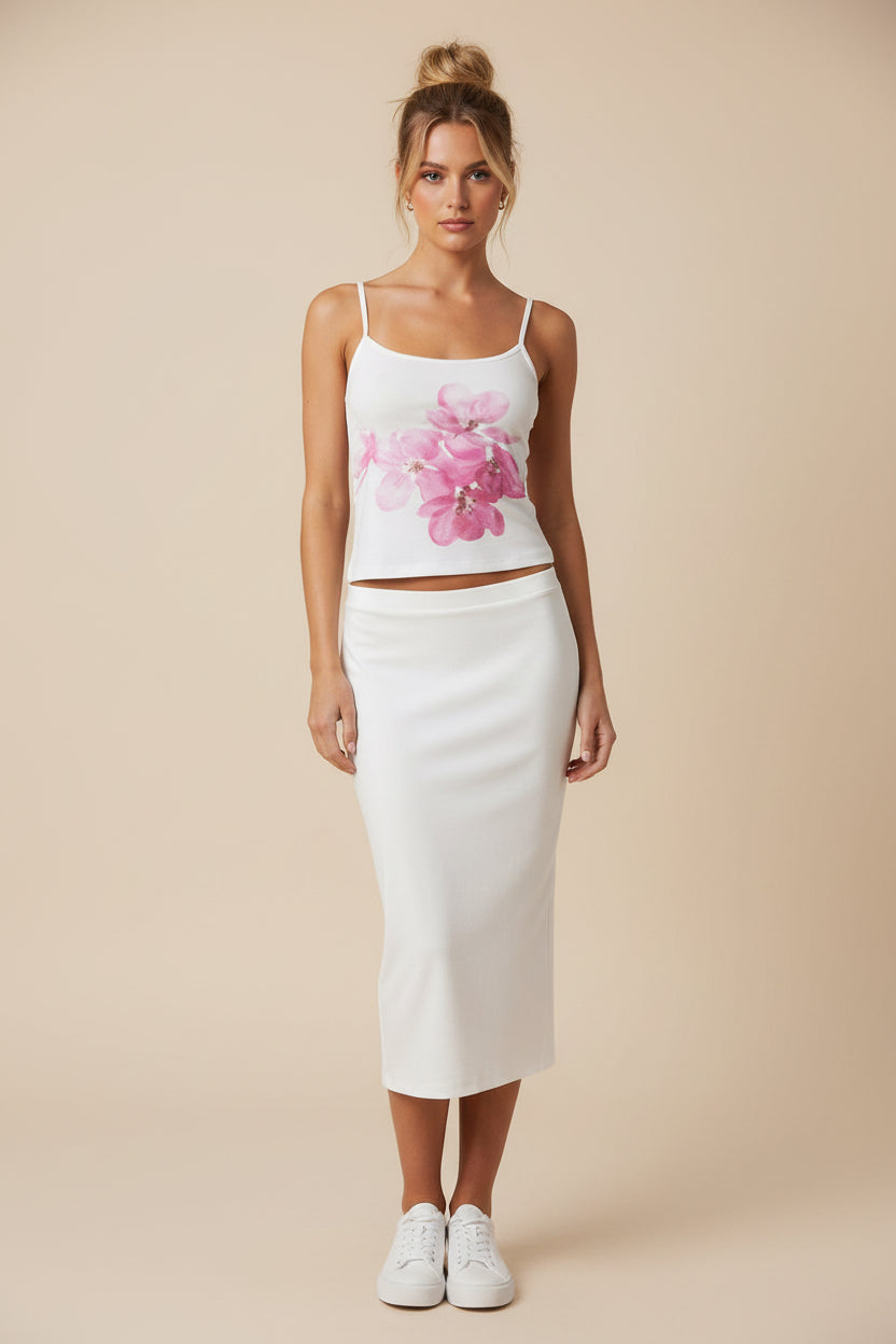 Floral Print Spaghetti Strap Top