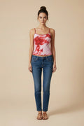 Floral Print Spaghetti Strap Top
