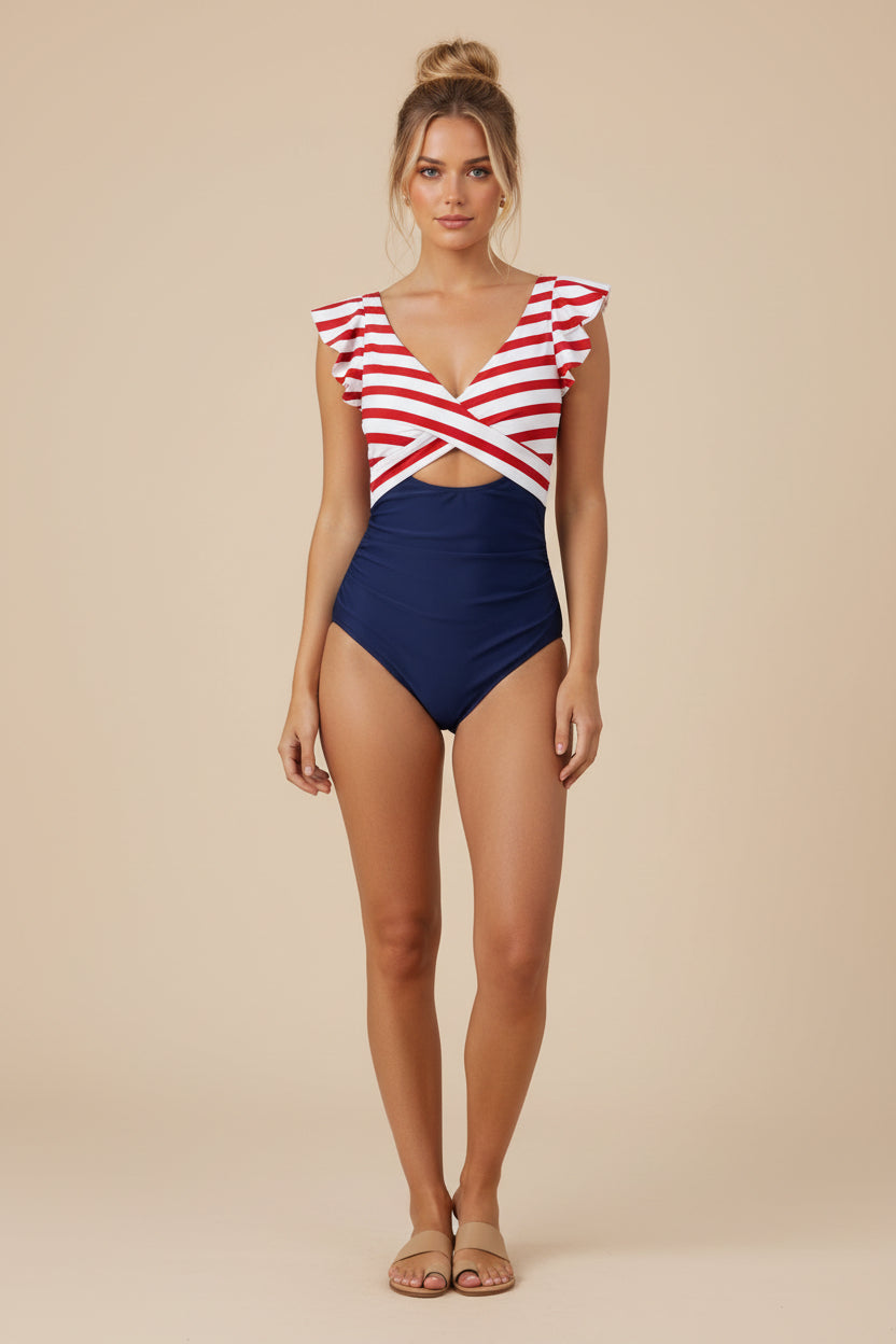 Solid One‑Piece Swimsuit