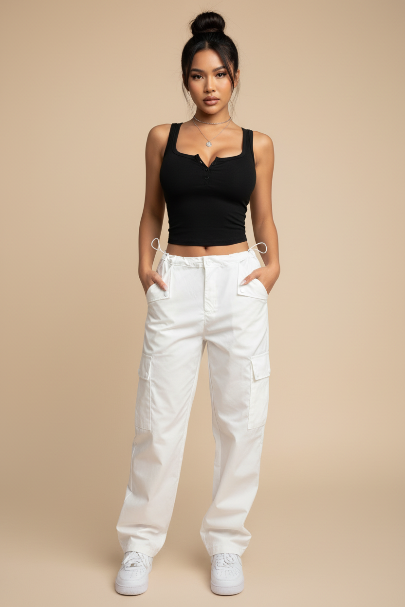 Solid Knit Stretch Top