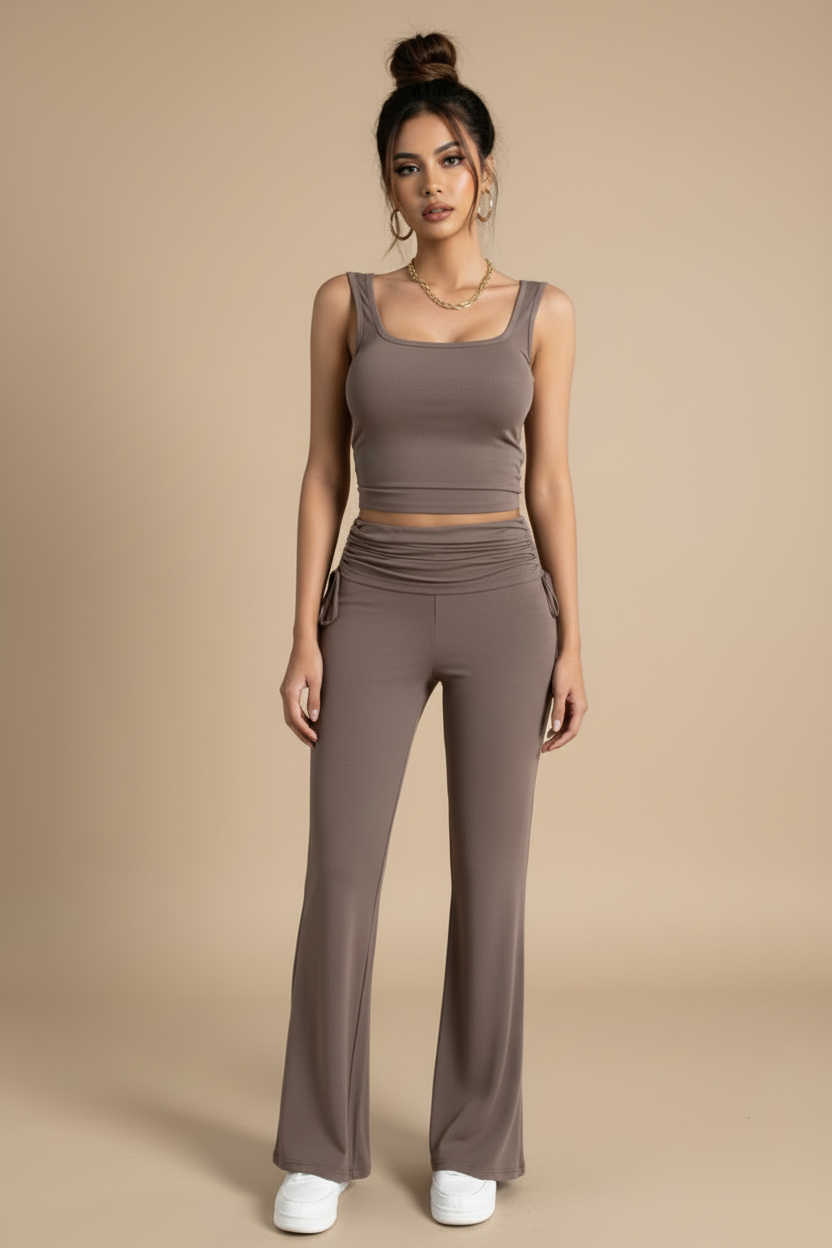 Leisure U‑Neck Knit Top
