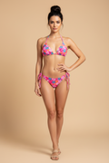 Floral bikini set on a white background