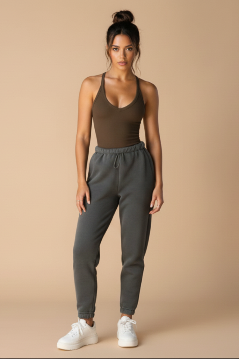 Leisure Knit U‑Neck Top