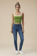 Solid Color Sling Strap Tank Top