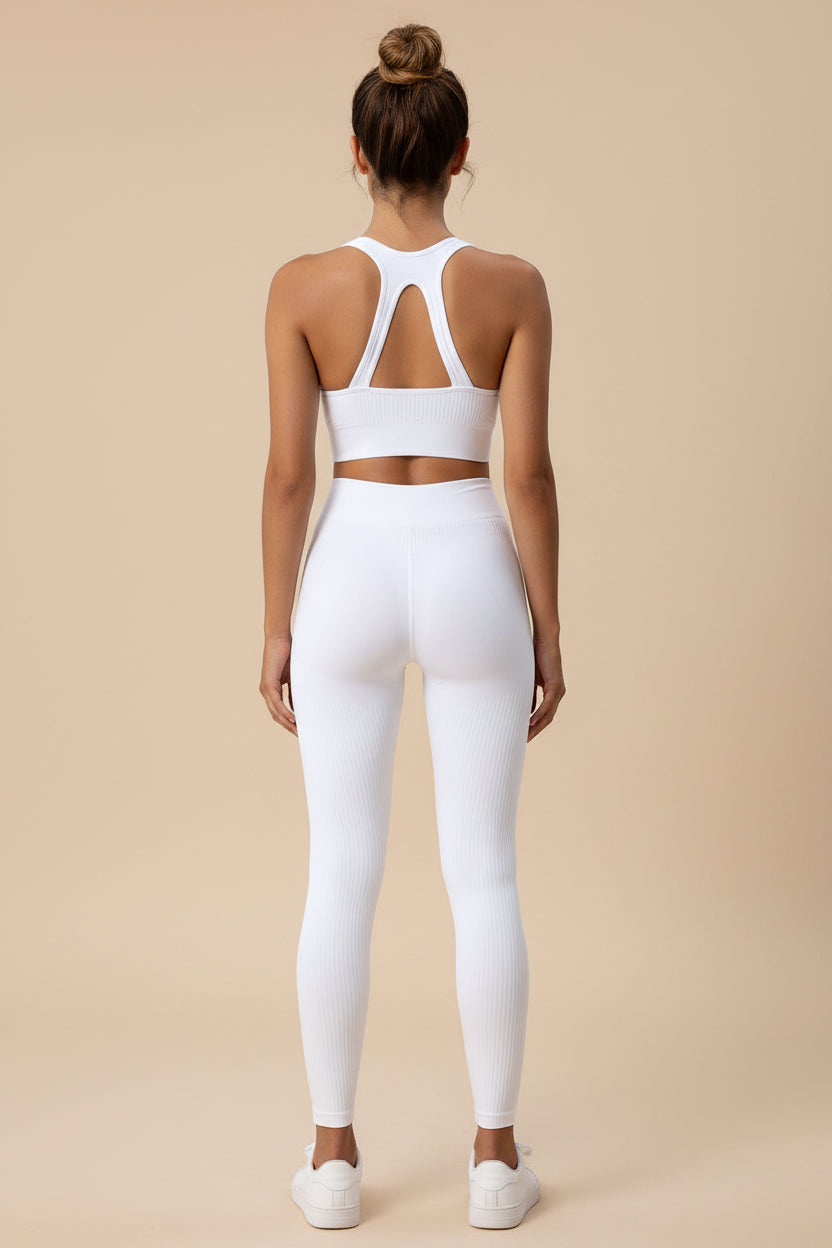 Seamless Ribbed Sports Bra