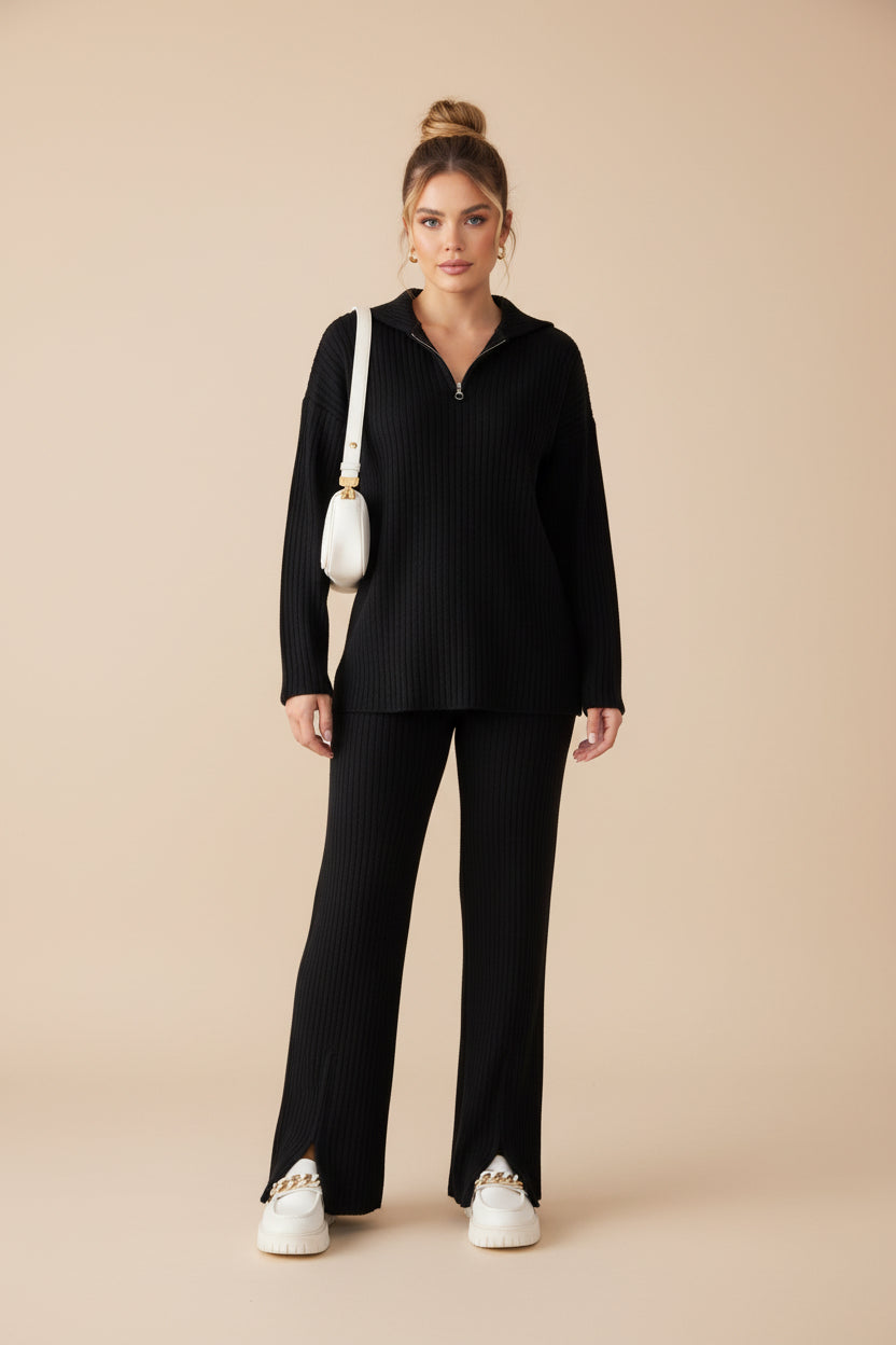 Ribbed Two‑Piece Set