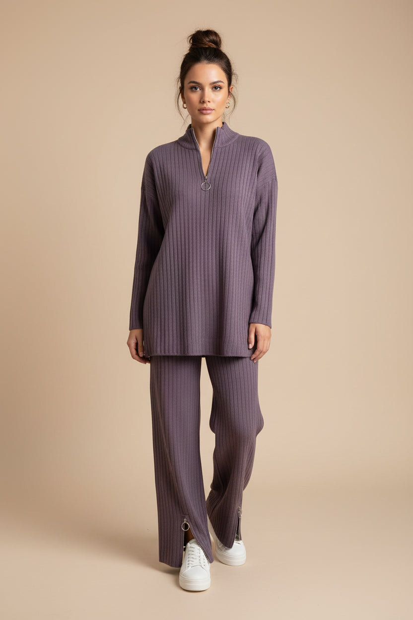 Ribbed Two‑Piece Set