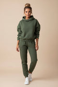 Cozy Hooded Lounge Set – 2 Piece Jogger Set, Soft Knit Hoodie & Slim Fit Sweatpants