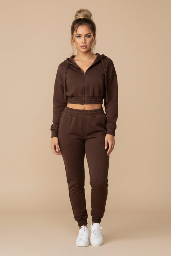 Cropped Hoodie & Jogger Set