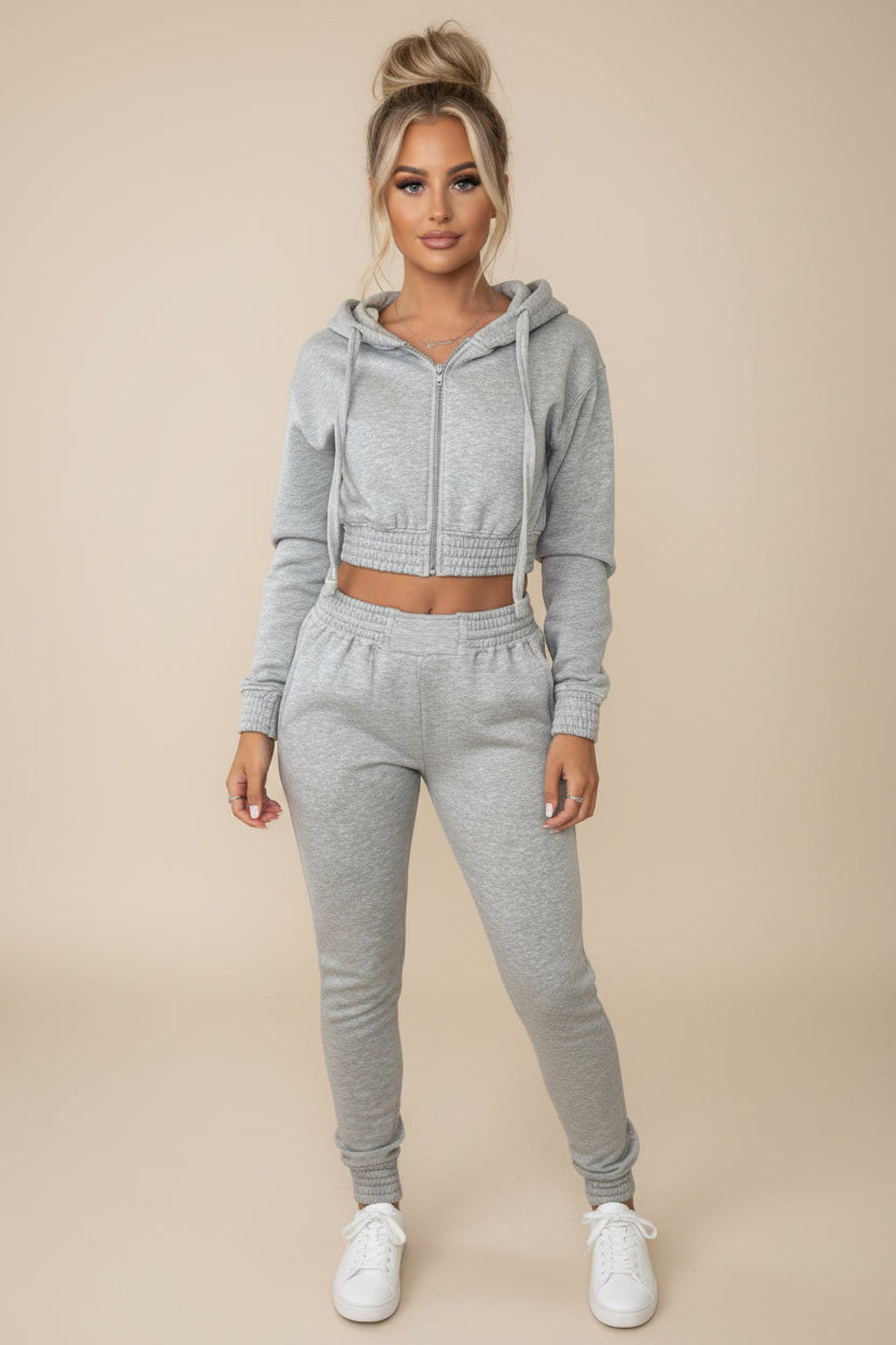 Cropped Hoodie & Jogger Set