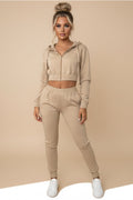 Cropped Hoodie & Jogger Set