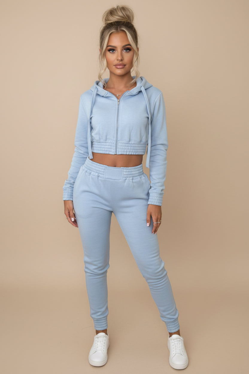 Cropped Hoodie & Jogger Set