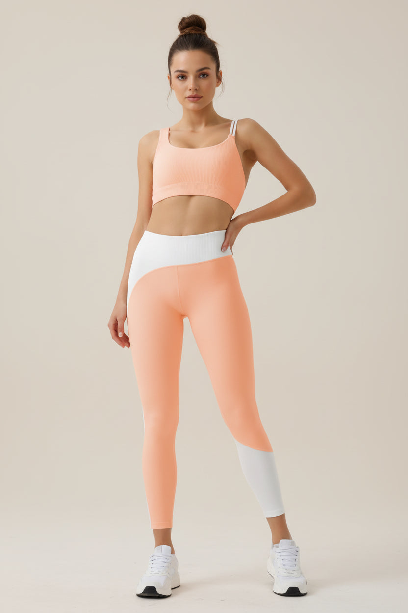 Nahtlose Sport-Leggings mit hohem Bund