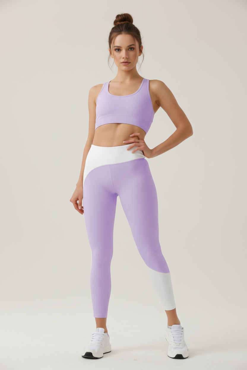 Nahtlose Sport-Leggings mit hohem Bund