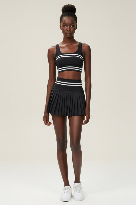 High‑Waist Sports Skirt with Built‑In Shorts