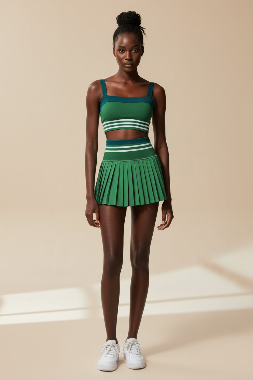 High‑Waist Sports Skirt with Built‑In Shorts