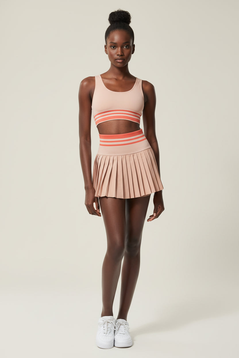 High‑Waist Sports Skirt with Built‑In Shorts
