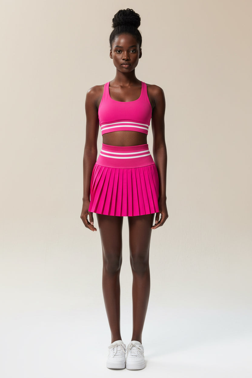 High‑Waist Sports Skirt with Built‑In Shorts