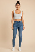 Soft Stretch Viscose Crop Tank Top