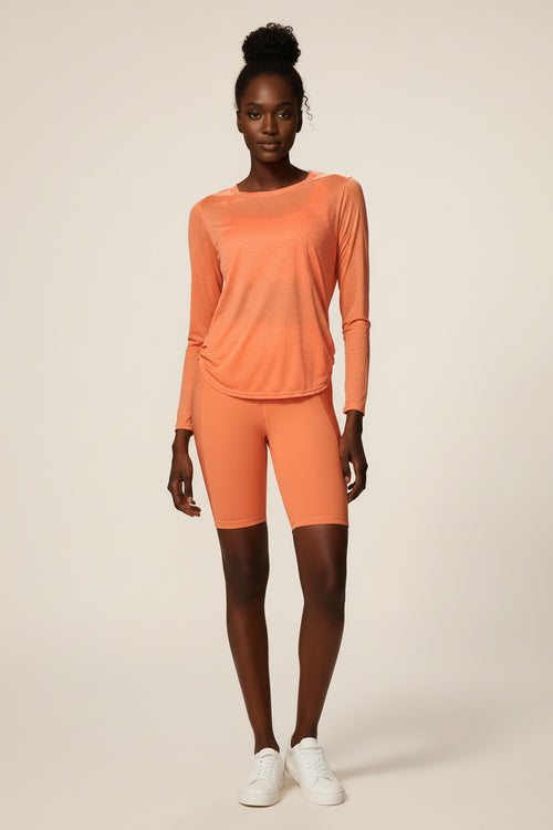Atmungsaktives Rundhals-Sportshirt