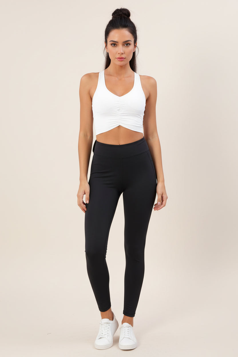 V‑Neck Racerback Sports Bra
