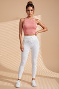 Ribbed Quick-Dry Sports Tank Top